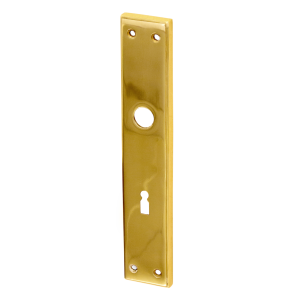 Türschild Langschild poliert, gold, Messing, antik schlicht und rechteckig für WC / Badezimmer